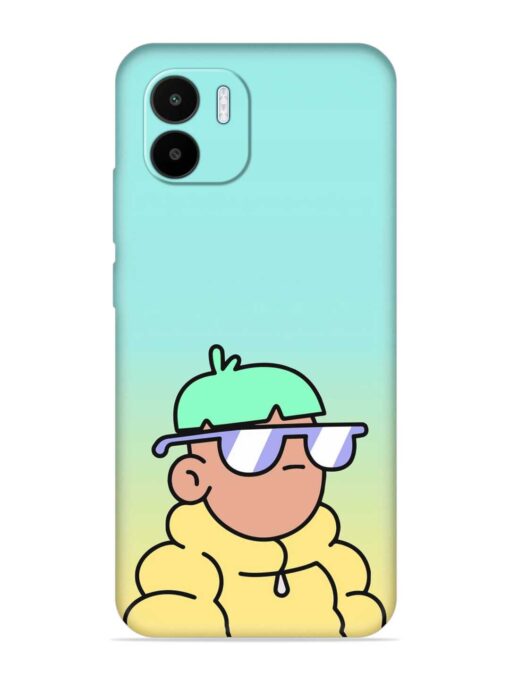 Doodles Cool Character Embossed Soft Silicone Case for Xiaomi Redmi A1 (2022)