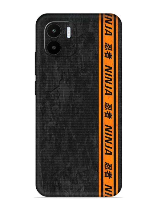 Ninja Srtips Embossed Soft Silicone Case for Xiaomi Redmi A1 (2022)