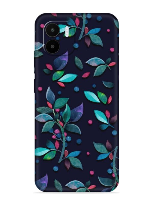 Decorative Watercolor Flower Embossed Soft Silicone Case for Xiaomi Redmi A1 (2022) Zapvi