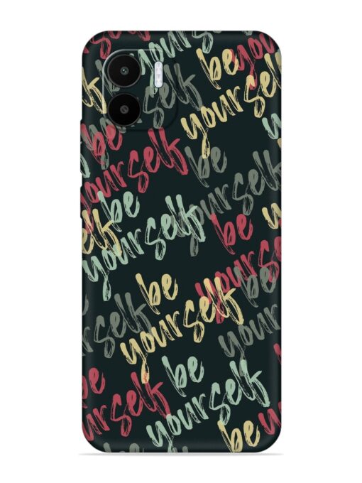 Yourself Seamless Embossed Soft Silicone Case for Xiaomi Redmi A1 (2022) Zapvi