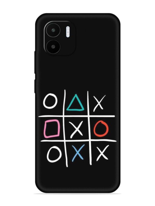 Super Neon Tic-Tac-Toe Embossed Soft Silicone Case for Xiaomi Redmi A1 (2022)