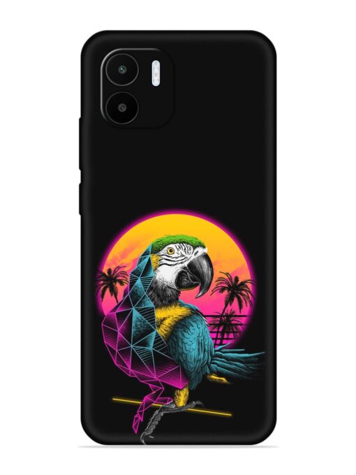 Rad Parrot Embossed Soft Silicone Case for Xiaomi Redmi A1 (2022)