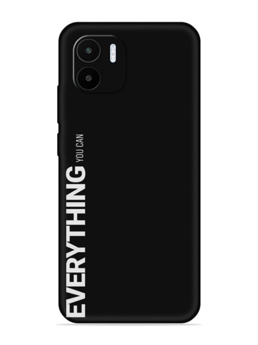 Everything You Can Embossed Soft Silicone Case for Xiaomi Redmi A1 (2022)