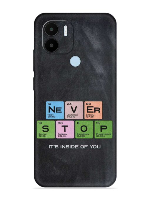 Never Stop It'S Inside Of You Embossed Soft Silicone Case for Xiaomi Redmi A1 Plus Zapvi