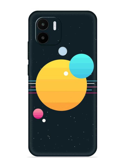 Round Vector Art Embossed Soft Silicone Case for Xiaomi Redmi A1 Plus