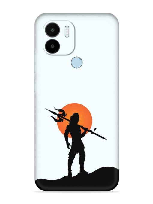 Lord Mahadev Trendy Embossed Soft Silicone Case for Xiaomi Redmi A1 Plus Zapvi