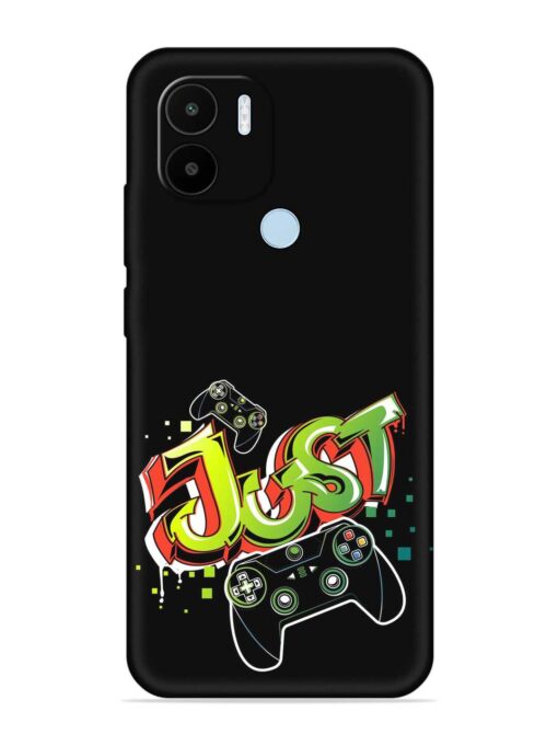 Graffiti Gamepad Illustration Embossed Soft Silicone Case for Xiaomi Redmi A1 Plus