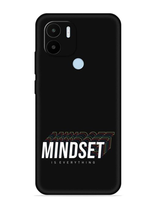 Mindset Everything Slogan Embossed Soft Silicone Case for Xiaomi Redmi A1 Plus Zapvi