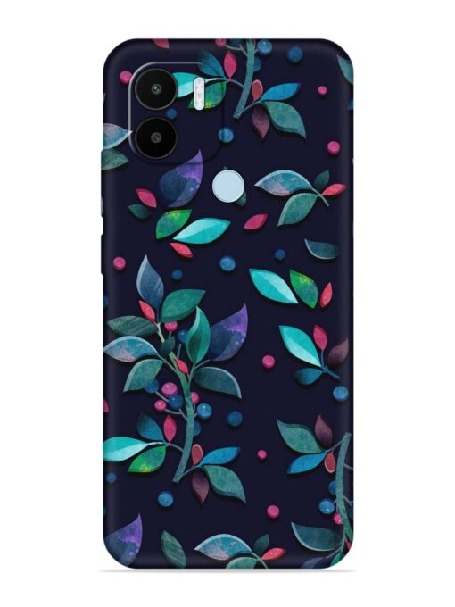 Decorative Watercolor Flower Embossed Soft Silicone Case for Xiaomi Redmi A1 Plus