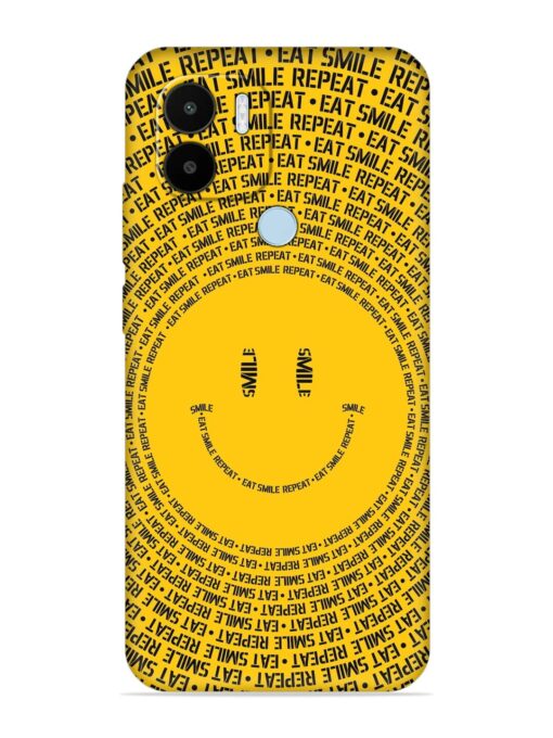 Smiley Embossed Soft Silicone Case for Xiaomi Redmi A1 Plus Zapvi