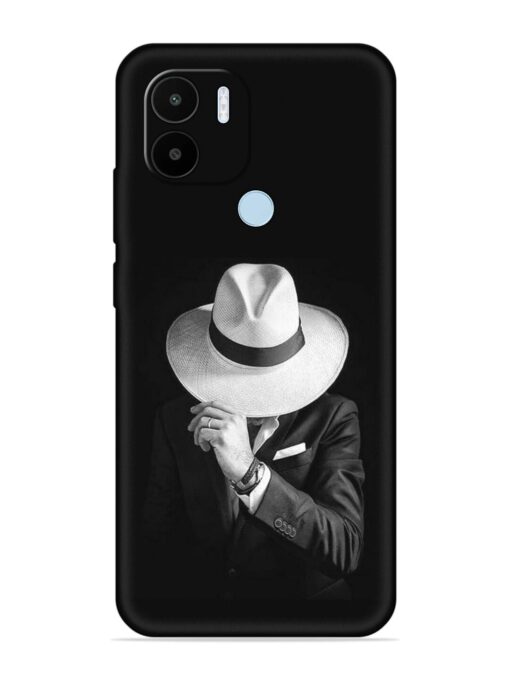 Men Under Hat Embossed Soft Silicone Case for Xiaomi Redmi A1 Plus