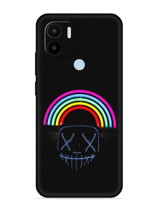 Mask Rainbow Embossed Soft Silicone Case for Xiaomi Redmi A1 Plus