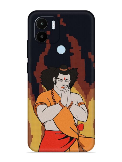 Shree Ram Vector Embossed Soft Silicone Case for Xiaomi Redmi A1 Plus