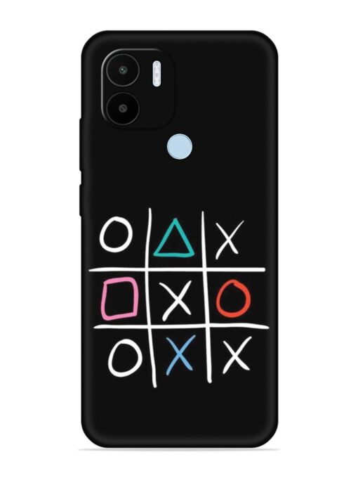 Super Neon Tic-Tac-Toe Embossed Soft Silicone Case for Xiaomi Redmi A1 Plus Zapvi