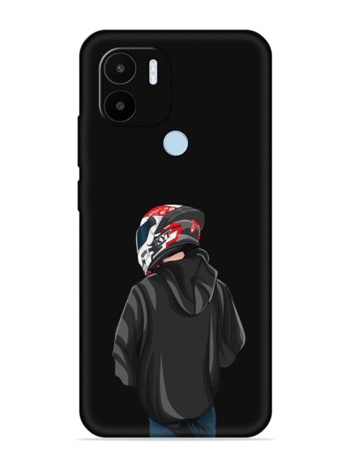 Motorcycle Rider Embossed Soft Silicone Case for Xiaomi Redmi A1 Plus