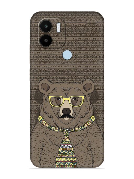 Grizzly Bear Embossed Soft Silicone Case for Xiaomi Redmi A1 Plus