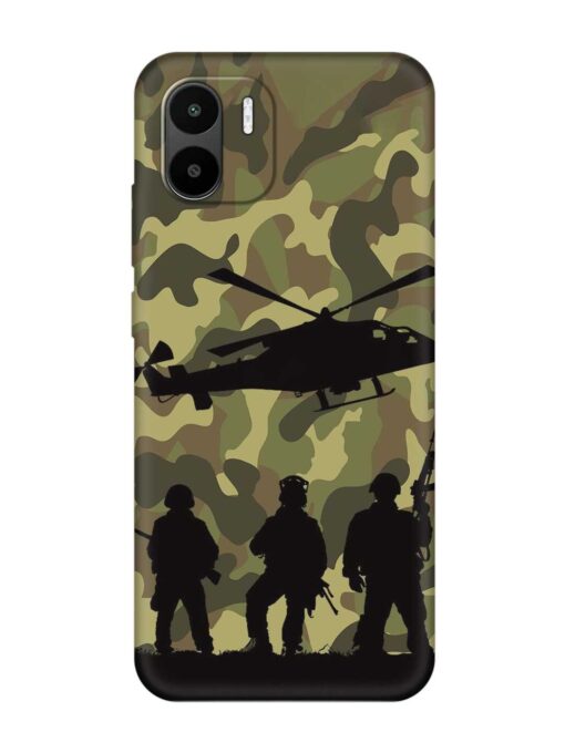 Army Heros Embossed Soft Silicone Case for Xiaomi Redmi A2