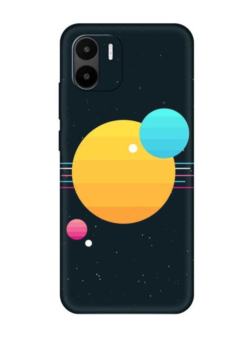 Round Vector Art Embossed Soft Silicone Case for Xiaomi Redmi A2 Zapvi