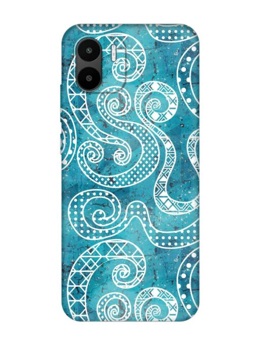 Vintage Curved Seamless Embossed Soft Silicone Case for Xiaomi Redmi A2 Zapvi