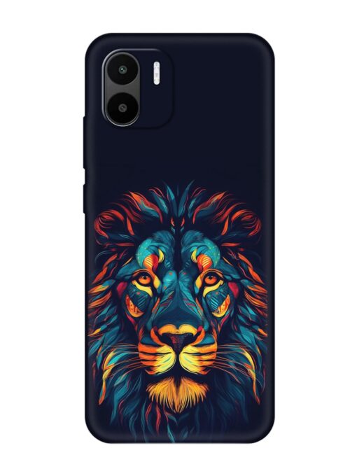 Colorful Lion Embossed Soft Silicone Case for Xiaomi Redmi A2 Zapvi