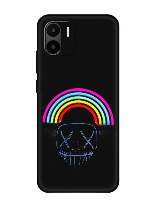 Mask Rainbow Embossed Soft Silicone Case for Xiaomi Redmi A2 Zapvi