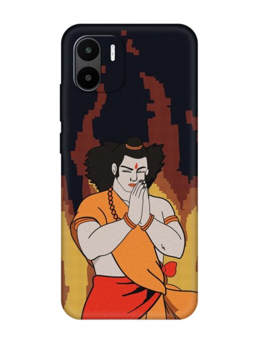 Shree Ram Vector Embossed Soft Silicone Case for Xiaomi Redmi A2 Zapvi