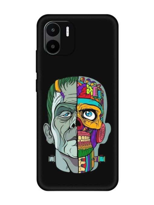 Men Vs Skull Embossed Soft Silicone Case for Xiaomi Redmi A2 Zapvi