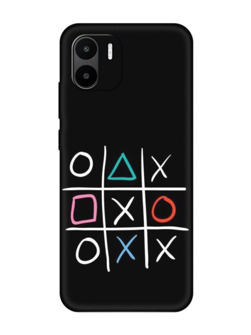 Super Neon Tic-Tac-Toe Embossed Soft Silicone Case for Xiaomi Redmi A2 Zapvi