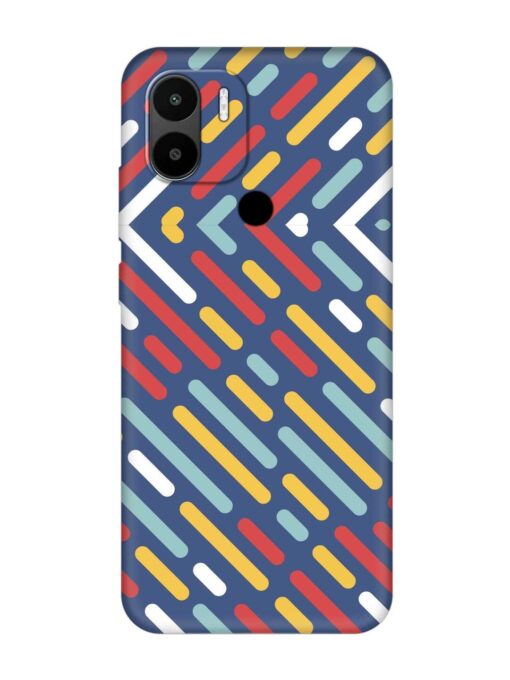 Colored Lines Embossed Soft Silicone Case for Xiaomi Redmi A2 Plus Zapvi