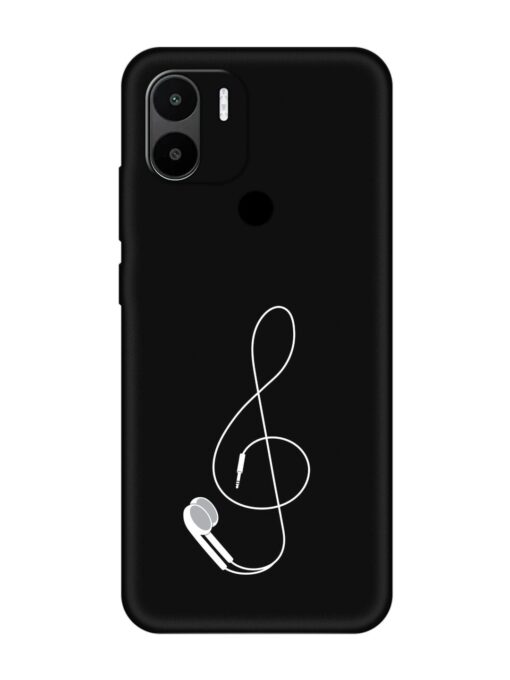 Music Earphone Vector Embossed Soft Silicone Case for Xiaomi Redmi A2 Plus