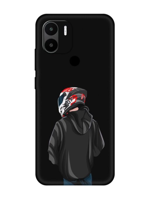 Motorcycle Rider Embossed Soft Silicone Case for Xiaomi Redmi A2 Plus