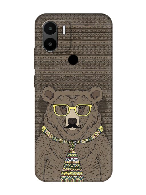 Grizzly Bear Embossed Soft Silicone Case for Xiaomi Redmi A2 Plus Zapvi