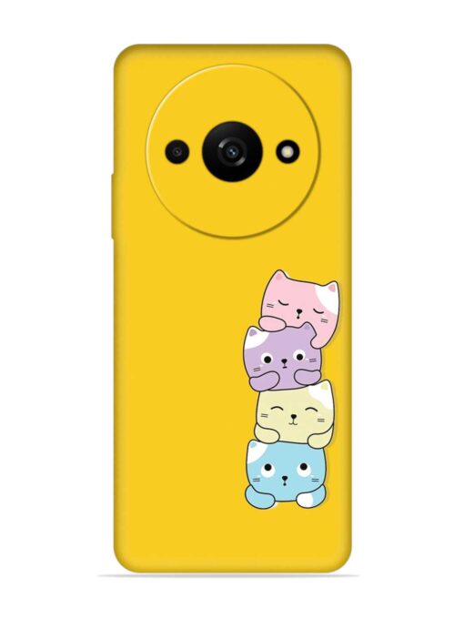 Cartoon Anime Embossed Soft Silicone Case for Xiaomi Redmi A3 (2024) Zapvi