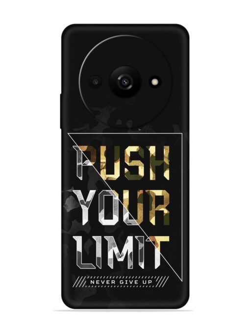 Push Your Limits Embossed Soft Silicone Case for Xiaomi Redmi A3 (2024) Zapvi