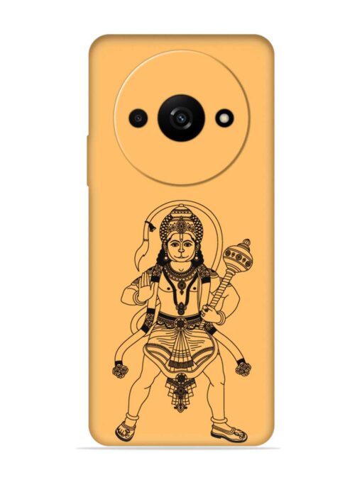 Indian God Hanuman Embossed Soft Silicone Case for Xiaomi Redmi A3 (2024)