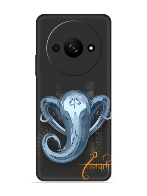 Illustration Lord Ganpati Embossed Soft Silicone Case for Xiaomi Redmi A3 (2024)