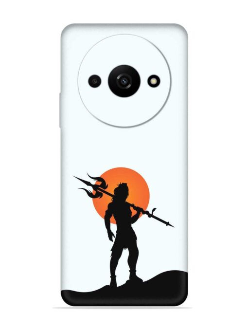 Lord Mahadev Trendy Embossed Soft Silicone Case for Xiaomi Redmi A3 (2024)