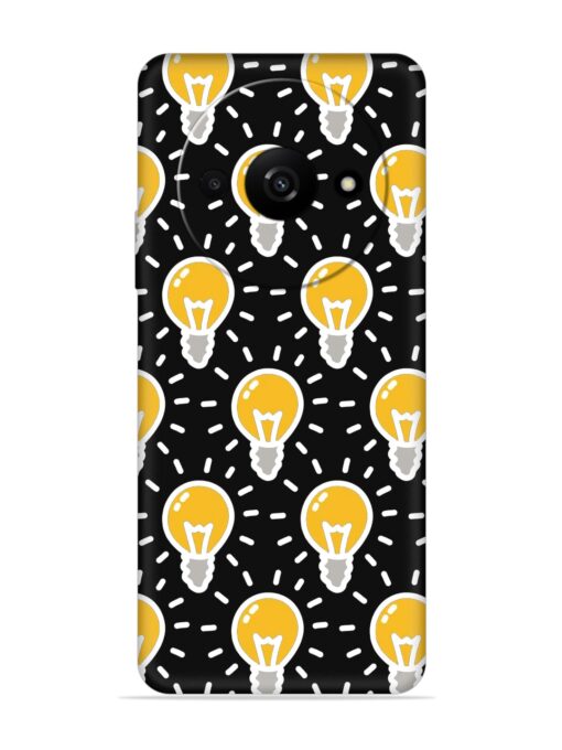 Light Bulb Seamless Embossed Soft Silicone Case for Xiaomi Redmi A3 (2024)