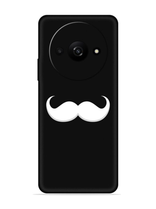 Mustache Vector Embossed Soft Silicone Case for Xiaomi Redmi A3 (2024)