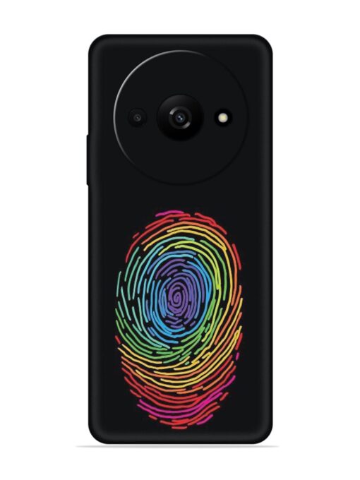 Fingerprint Of Thumb Art Embossed Soft Silicone Case for Xiaomi Redmi A3 (2024)