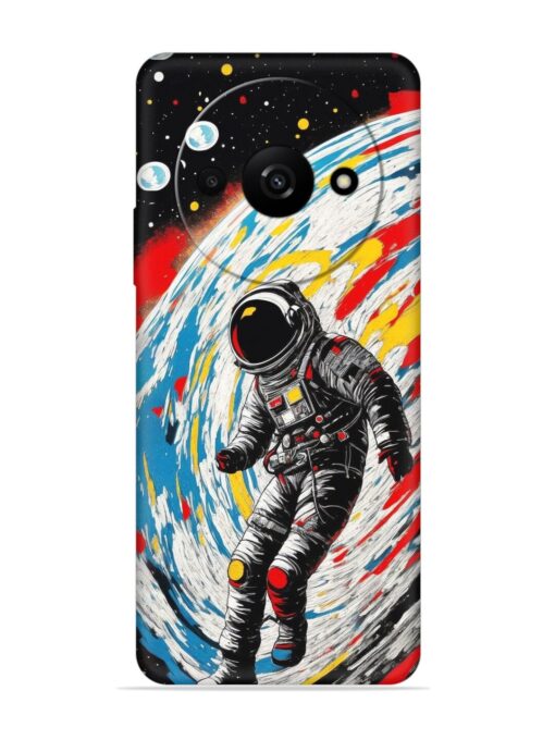 Astronaut Art Embossed Soft Silicone Case for Xiaomi Redmi A3 (2024)