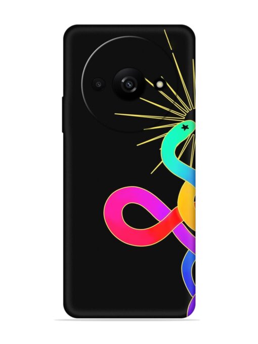 Art Geometric Abstraction Embossed Soft Silicone Case for Xiaomi Redmi A3 (2024)