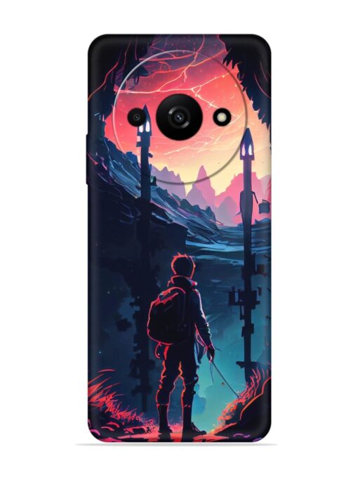 Cgs Artwork Embossed Soft Silicone Case for Xiaomi Redmi A3 (2024)