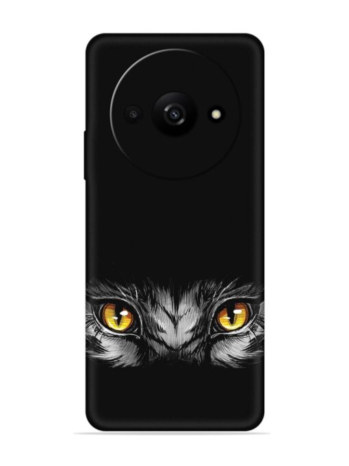 Scary Eye Embossed Soft Silicone Case for Xiaomi Redmi A3 (2024)