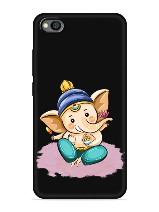 Bal Ganesh Vector Art Embossed Soft Silicone Case for Xiaomi Redmi Go Zapvi