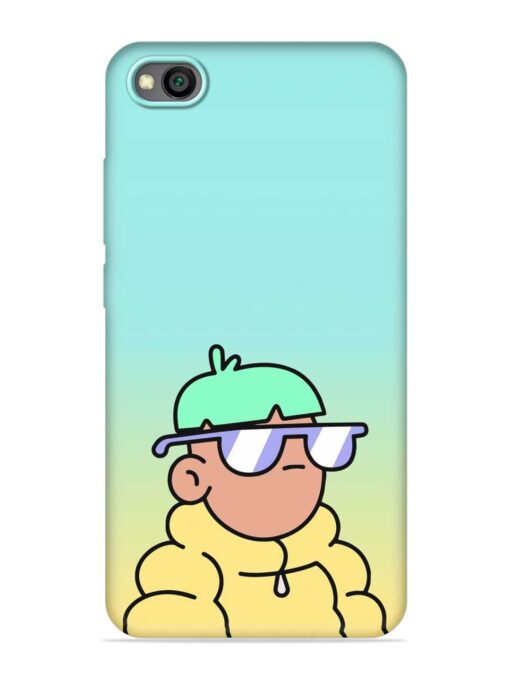 Doodles Cool Character Embossed Soft Silicone Case for Xiaomi Redmi Go Zapvi