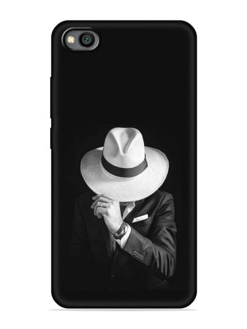 Men Under Hat Embossed Soft Silicone Case for Xiaomi Redmi Go