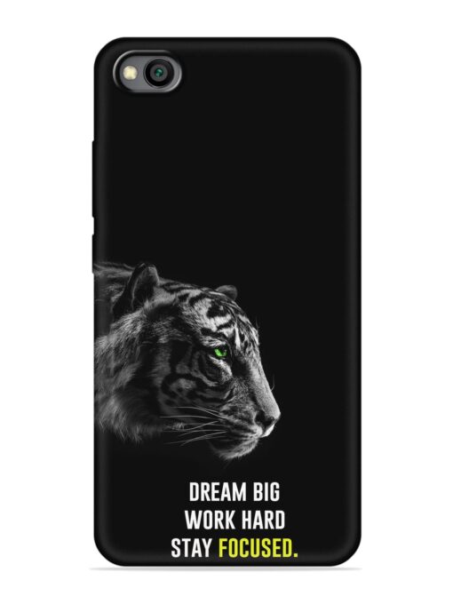 Dream Big Work Hard Embossed Soft Silicone Case for Xiaomi Redmi Go