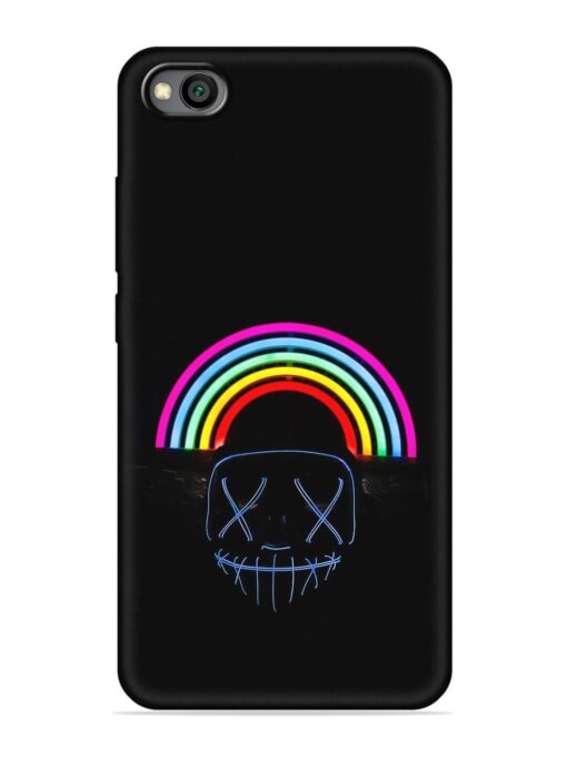 Mask Rainbow Embossed Soft Silicone Case for Xiaomi Redmi Go Zapvi