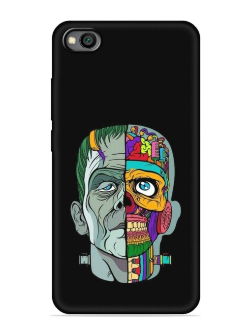 Men Vs Skull Embossed Soft Silicone Case for Xiaomi Redmi Go